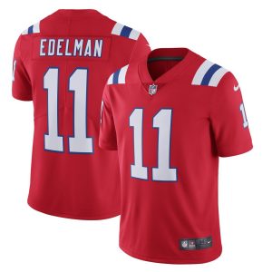 NFL Men's New England Patriots Julian Edelman Nike Red Alternate Vapor Limited Jersey