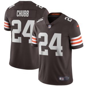 NFL Men's Cleveland Browns Nick Chubb Nike Brown Vapor Limited Jersey