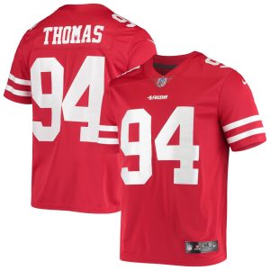 NFL Men's San Francisco 49ers Solomon Thomas Nike Scarlet Vapor Limited Player Jersey