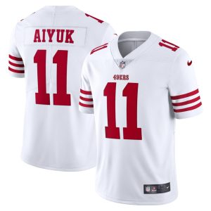 NFL Men's San Francisco 49ers Brandon Aiyuk Nike White Vapor Limited Jersey