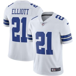 NFL Men's Dallas Cowboys Ezekiel Elliott Nike White Vapor Limited Player Jersey