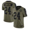 NFL Men's Washington Football Team Antonio Gibson Nike Olive 2021 Salute To Service Limited Player Jersey