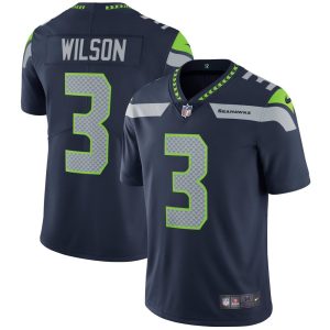 NFL Men's Seattle Seahawks Russell Wilson Nike College Navy Vapor Untouchable Limited Player Jersey