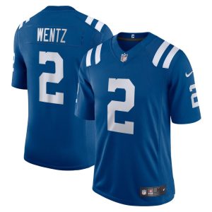 NFL Men's Indianapolis Colts Carson Wentz Nike Royal Vapor Limited Jersey