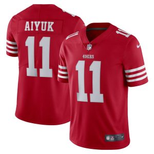 NFL Men's San Francisco 49ers Brandon Aiyuk Nike Scarlet Vapor Limited Jersey
