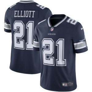 NFL Men's Dallas Cowboys Ezekiel Elliott Nike Navy Vapor Limited Jersey