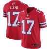 NFL Men's Buffalo Bills Josh Allen Nike Red Color Rush Vapor Limited Jersey