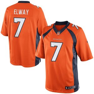 NFL Mens Nike John Elway Orange Denver Broncos Retired Player Limited Jersey