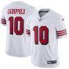 NFL Men's San Francisco 49ers Jimmy Garoppolo Nike White Color Rush Vapor Untouchable Limited Player Jersey
