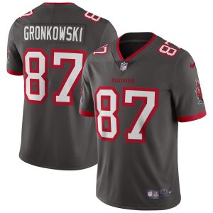 NFL Men's Tampa Bay Buccaneers Rob Gronkowski Nike Pewter Alternate Vapor Limited Jersey