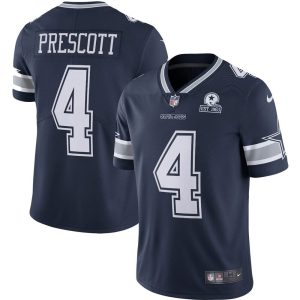 NFL Men's Dallas Cowboys Dak Prescott Nike Navy 60th Anniversary Limited Jersey