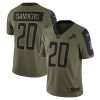 NFL Men's Detroit Lions Barry Sanders Nike Olive 2021 Salute To Service Retired Player Limited Jersey