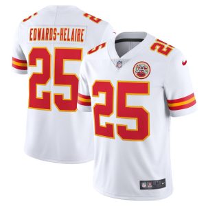 NFL Men's Kansas City Chiefs Clyde Edwards-Helaire Nike White Vapor Limited Jersey