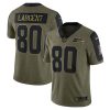 NFL Men's Seattle Seahawks Steve Largent Nike Olive 2021 Salute To Service Retired Player Limited Jersey