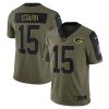 NFL Men's Green Bay Packers Bart Starr Nike Olive 2021 Salute To Service Retired Player Limited Jersey