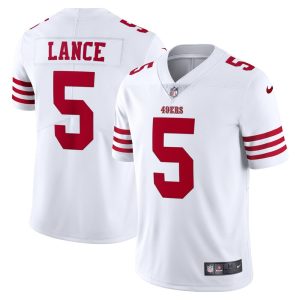 NFL Men's San Francisco 49ers Trey Lance Nike White Vapor Limited Jersey