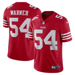 NFL Men's San Francisco 49ers Fred Warner Nike Scarlet Vapor Limited Jersey