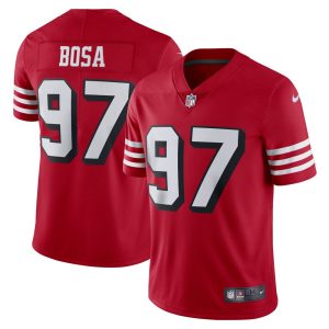 NFL Men's San Francisco 49ers Nick Bosa Nike Red Alternate Vapor Limited Player Jersey