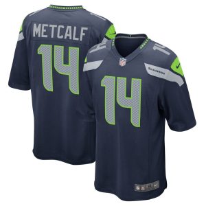 NFL Men's Seattle Seahawks DK Metcalf Nike College Navy Game Team Jersey