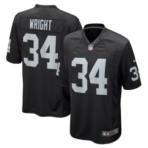 NFL Men's Las Vegas Raiders K.J. Wright Nike Black Game Jersey