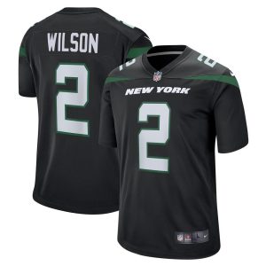 NFL Men's New York Jets Zach Wilson Nike Stealth Black Game Jersey