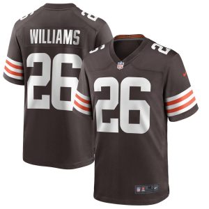 NFL Men's Cleveland Browns Greedy Williams Nike Brown Game Player Jersey