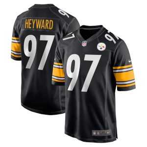 NFL Men's Pittsburgh Steelers Cameron Heyward Nike Black Game Team Jersey