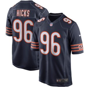 NFL Men's Chicago Bears Akiem Hicks Nike Navy Player Game Jersey