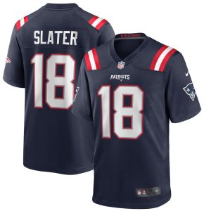 NFL Men's New England Patriots Matthew Slater Nike Navy Game Player Jersey