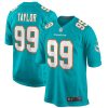 NFL Men's Miami Dolphins Jason Taylor Nike Aqua Game Retired Player Jersey