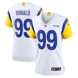 NFL Women's Los Angeles Rams Aaron Donald Nike White Alternate Player Game Jersey