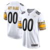 NFL Men's Pittsburgh Steelers Nike White Game Custom Jersey