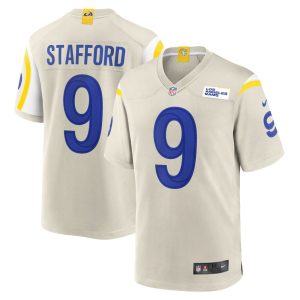 NFL Men's Los Angeles Rams Matthew Stafford Nike Bone Game Jersey