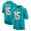 NFL Men's Miami Dolphins Jaelan Phillips Nike Aqua Game Player Jersey