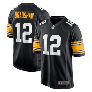 NFL Men's Pittsburgh Steelers Terry Bradshaw Nike Black Retired Player Jersey
