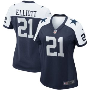 NFL Women's Dallas Cowboys Ezekiel Elliott Nike Navy Alternate Game Team Jersey