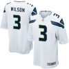 NFL Mens Seattle Seahawks Russell Wilson Nike White Game Jersey