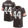 NFL Men's Cleveland Browns Sione Takitaki Nike Brown Game Jersey