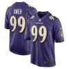 NFL Men's Baltimore Ravens Odafe Oweh Nike Purple Game Player Jersey
