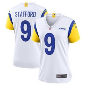 NFL Women's Los Angeles Rams Matthew Stafford Nike White Alternate Player Game Jersey
