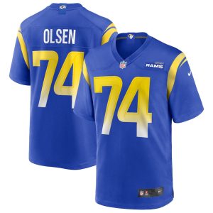 NFL Men's Los Angeles Rams Merlin Olsen Nike Royal Game Retired Player Jersey