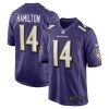 NFL Men's Baltimore Ravens Kyle Hamilton Nike Purple 2022 NFL Draft First Round Pick Game Jersey