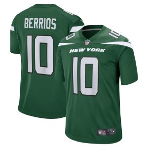 NFL Men's New York Jets Braxton Berrios Nike Gotham Green Game Jersey
