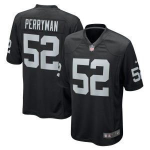 NFL Men's Las Vegas Raiders Denzel Perryman Nike Black Game Jersey