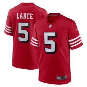 NFL Men's San Francisco 49ers Trey Lance Nike Scarlet Alternate Game Player Jersey
