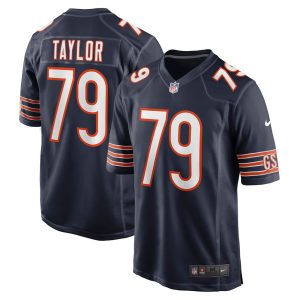 NFL Men's Chicago Bears Alex Taylor Nike Navy Game Jersey