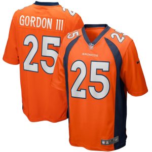 NFL Men's Denver Broncos Melvin Gordon III Nike Orange Game Jersey