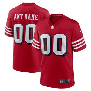 NFL Men's San Francisco 49ers Nike Scarlet Alternate Custom Game Jersey