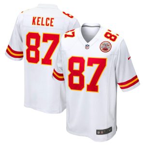 NFL Men's Kansas City Chiefs Travis Kelce Nike White Player Game Jersey