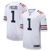 NFL Men's Chicago Bears Justin Fields Nike White 2021 NFL Draft First Round Pick Alternate Classic Game Jersey